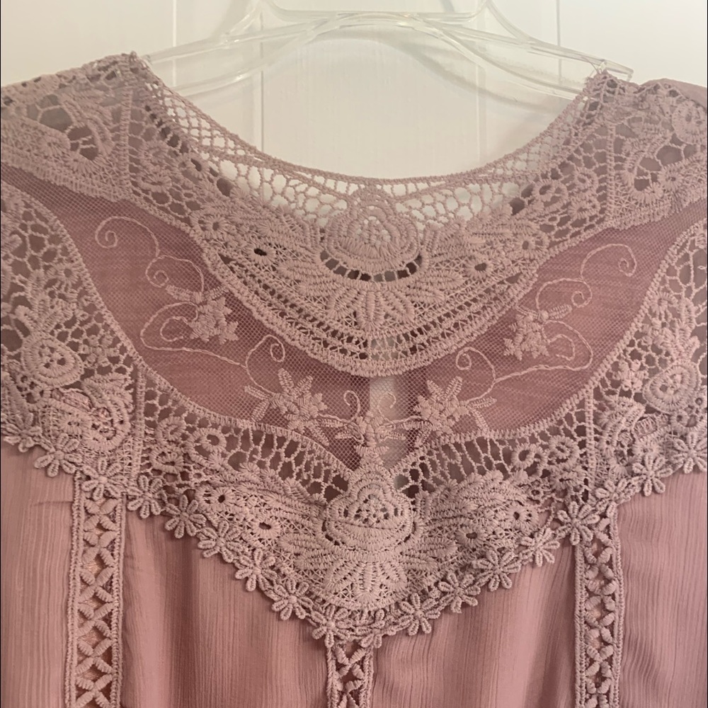 ❤️This Absolutely Beautiful Dusty Rose Dress Is The Epitome Of Boho Chic.❤️